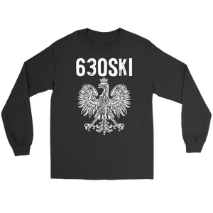 630SKI Illinois Polish Pride - Gildan Long Sleeve Tee / Black / S - Polish Shirt Store