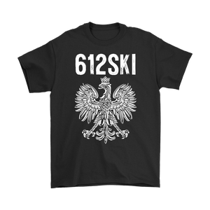 Minneapolis Minnesota Polish Pride | 612 Area Code - Gildan Mens T-Shirt / Black / S - Polish Shirt Store