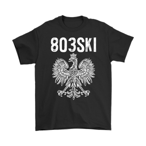 803SKI South Carolina Polish Pride - Gildan Mens T-Shirt / Black / S - Polish Shirt Store