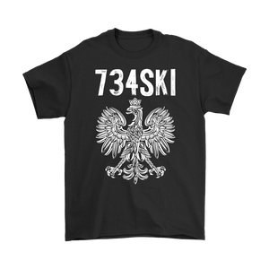 Ann Arbor Michigan Polish Pride Shirt - Gildan Mens T-Shirt / Black / S - Polish Shirt Store