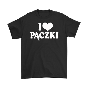 I Love Paczki Shirt - Gildan Mens T-Shirt / Black / S - Polish Shirt Store