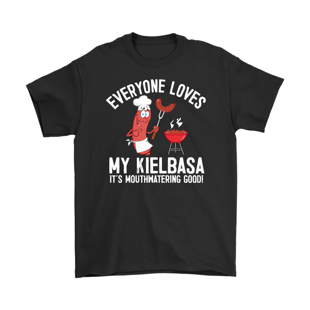 Everyone Loves My Polish Kielbasa T-shirt teelaunch Gildan Mens T-Shirt Black S