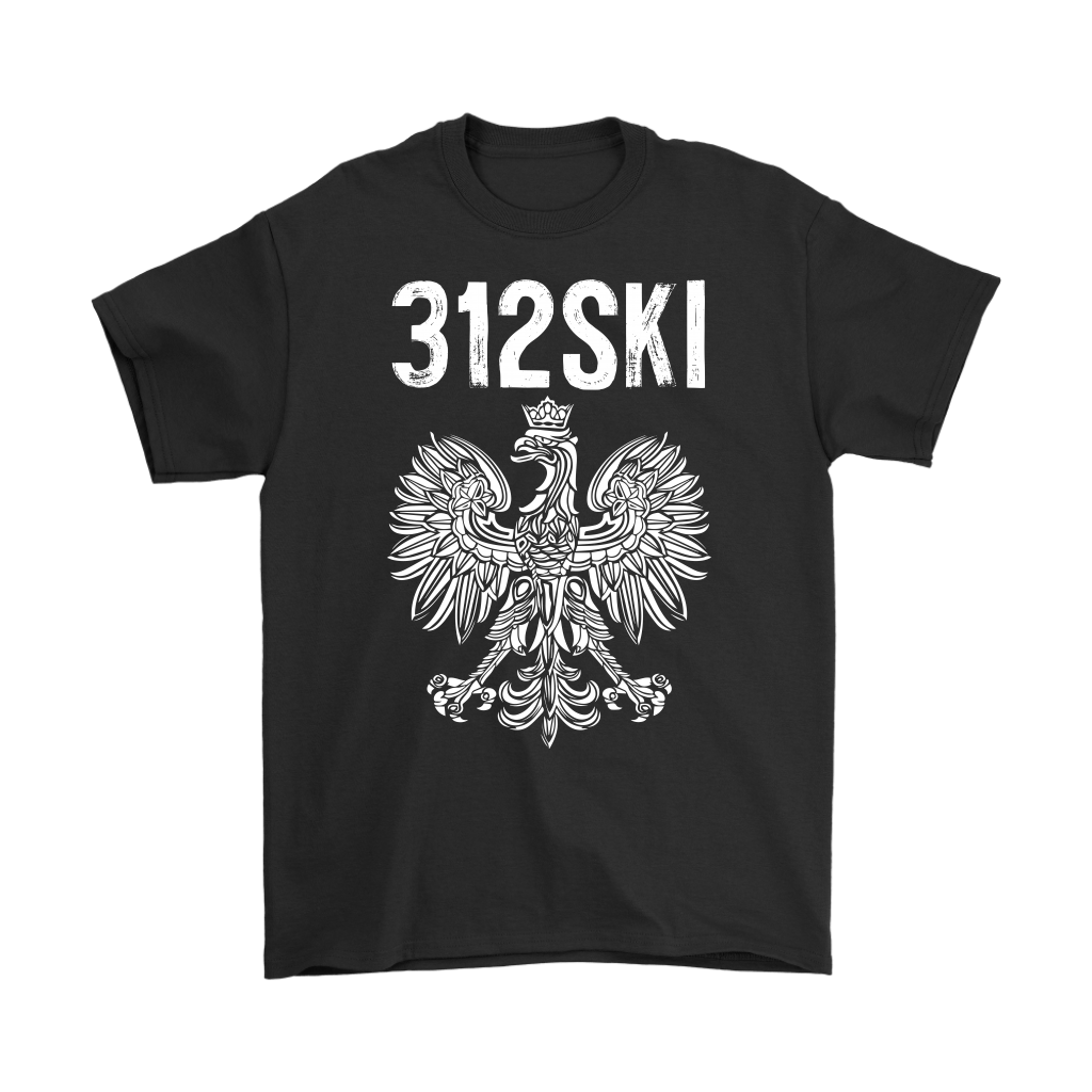 312SKI Illinois Polish Proud T-shirt teelaunch Gildan Mens T-Shirt Black S