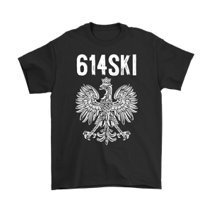Columbus Ohio - 614 Area Code - Polish Pride - Gildan Mens T-Shirt / Black / S - Polish Shirt Store