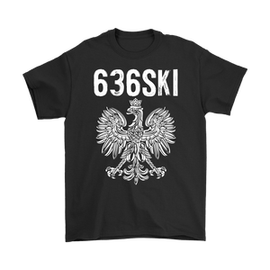 636SKI Missouri Polish Pride - Gildan Mens T-Shirt / Black / S - Polish Shirt Store