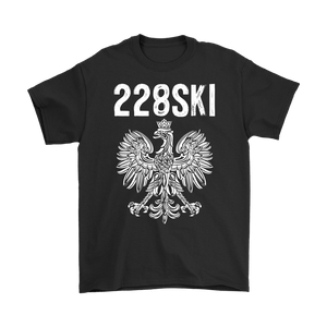 Mississippi Polish Pride Area Code 228 - Gildan Mens T-Shirt / Black / S - Polish Shirt Store