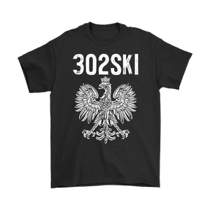 302SKI Delaware Polish Pride - Gildan Mens T-Shirt / Black / S - Polish Shirt Store
