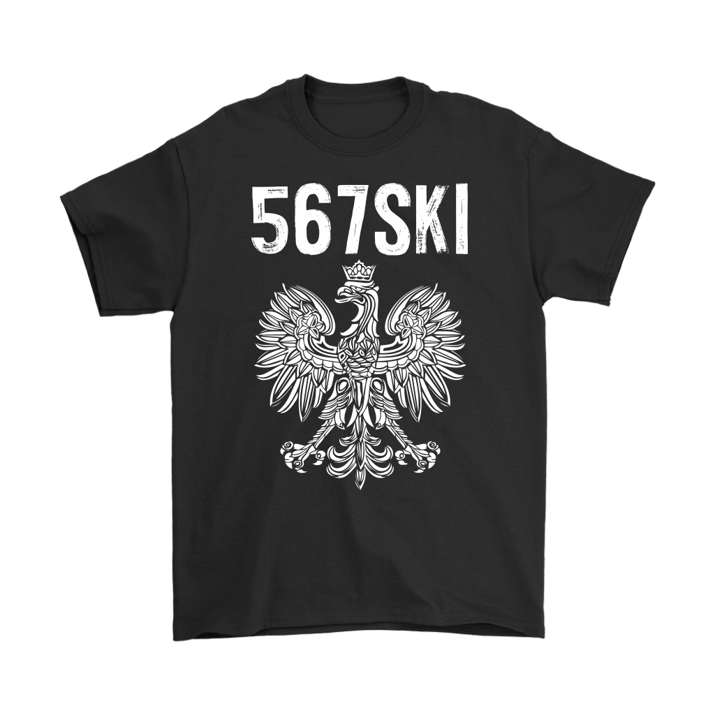 Toledo Ohio - 567 Area Code - Polish Pride T-shirt teelaunch Gildan Mens T-Shirt Black S