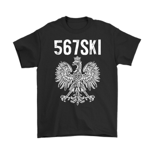 Toledo Ohio - 567 Area Code - Polish Pride - Gildan Mens T-Shirt / Black / S - Polish Shirt Store