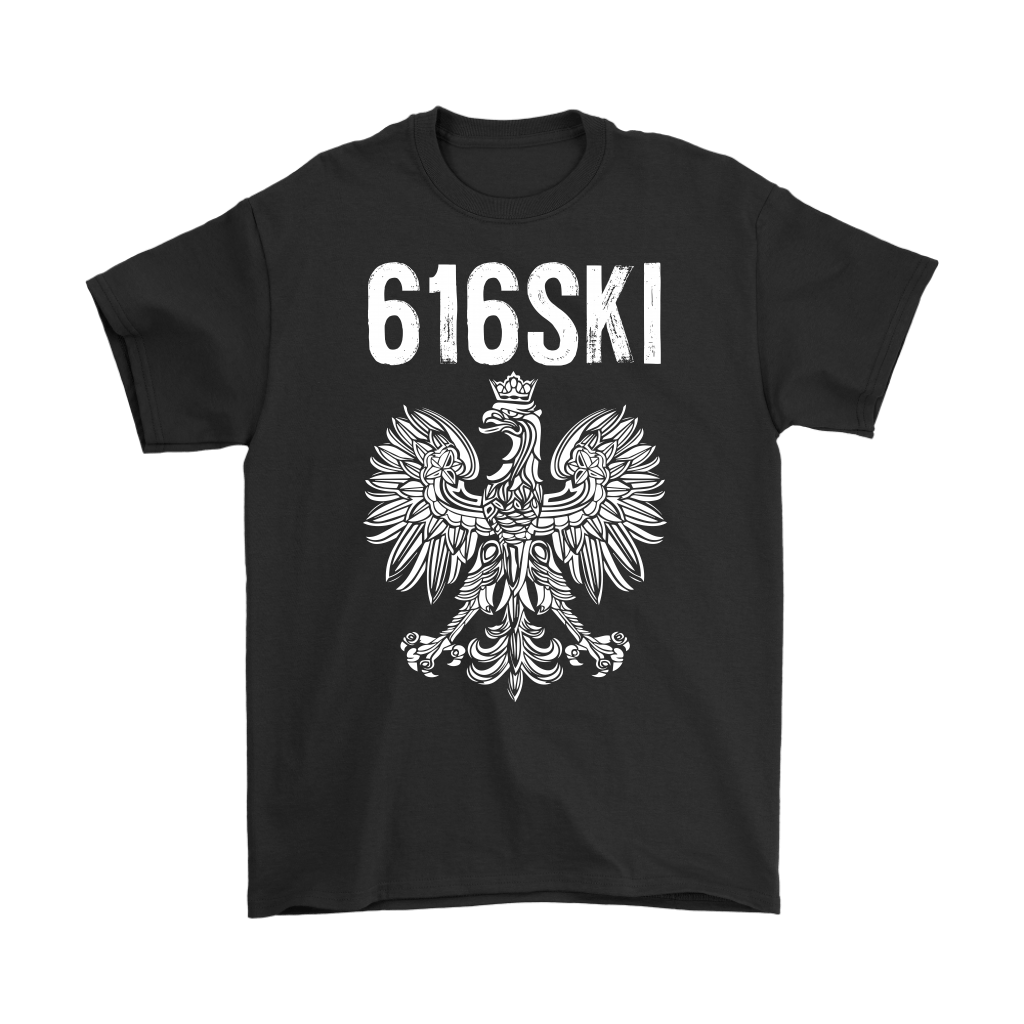 616SKI Grand Rapids Michigan Polish Pride T-shirt teelaunch Gildan Mens T-Shirt Black S