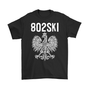 Vermont Area Code 802 - Gildan Mens T-Shirt / Black / S - Polish Shirt Store
