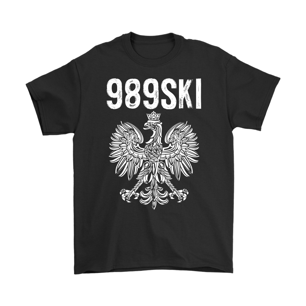 989SKI Saginaw Michigan, Polish Pride T-shirt teelaunch Gildan Mens T-Shirt Black S