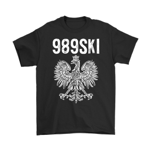 989SKI Saginaw Michigan, Polish Pride - Gildan Mens T-Shirt / Black / S - Polish Shirt Store