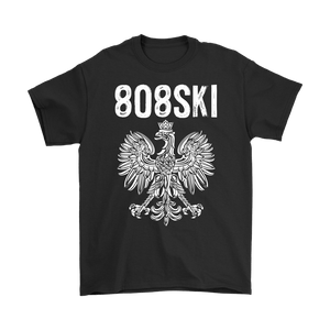 808SKI Hawaii Polish Pride - Gildan Mens T-Shirt / Black / S - Polish Shirt Store