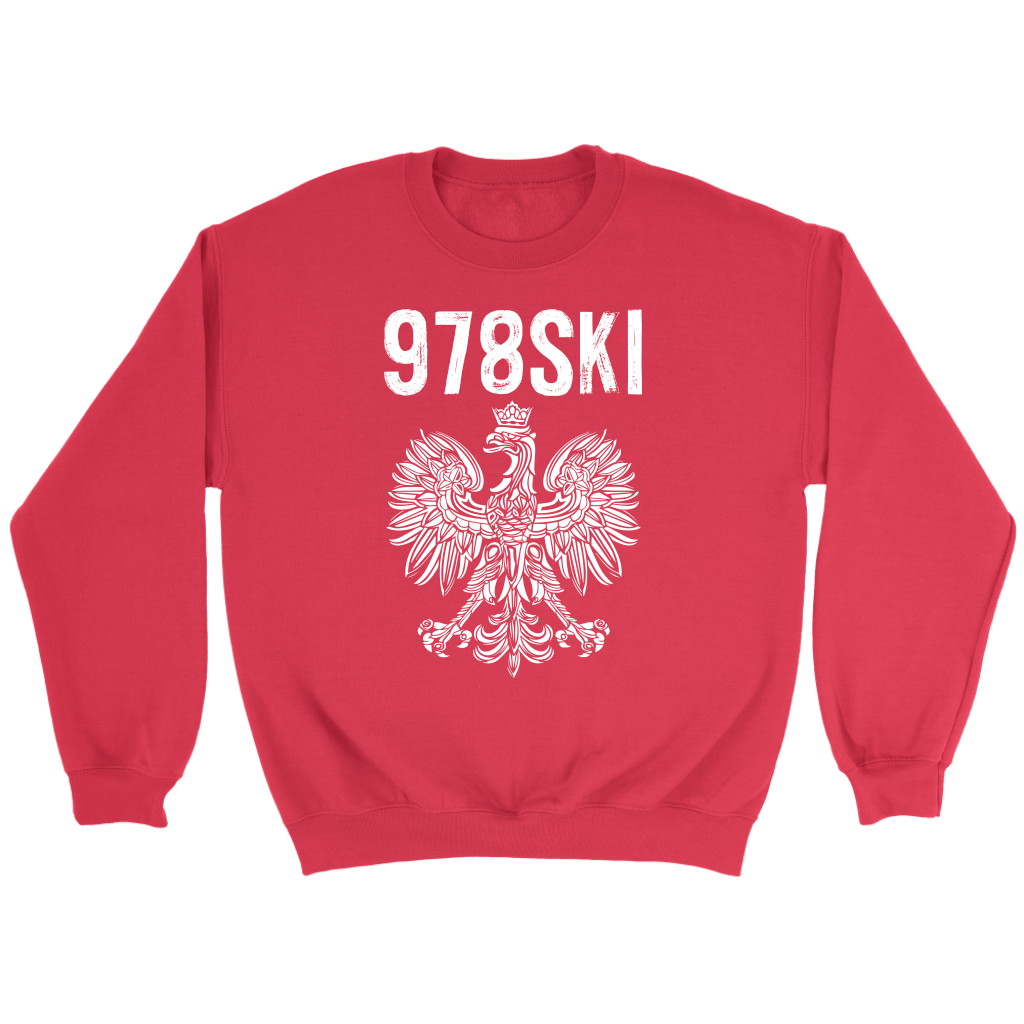 Lowell Massachusetts Area Code 978 T-shirt teelaunch Crewneck Sweatshirt Red S