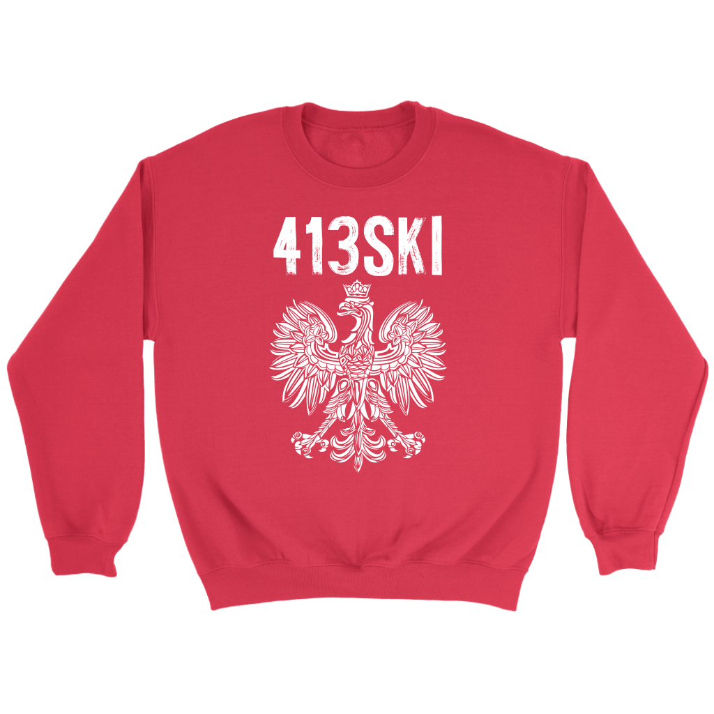 Springfield Massachusetts Area Code 413 T-shirt teelaunch Crewneck Sweatshirt Red S