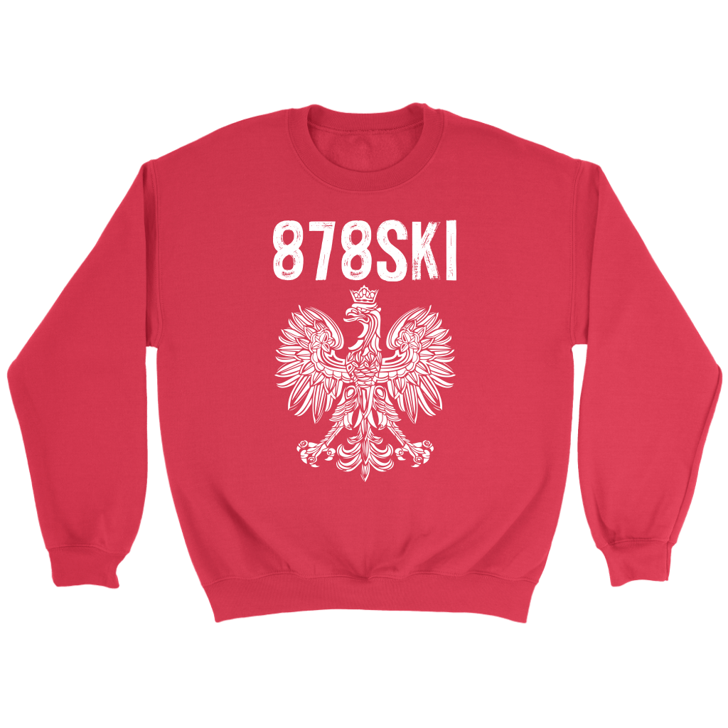 878SKI Pennsylvania Polish Pride T-shirt teelaunch Crewneck Sweatshirt Red S