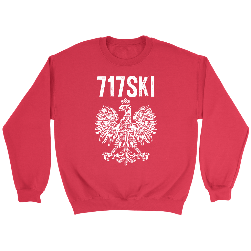 717SKI Pennsylvania Polish Pride T-shirt teelaunch Crewneck Sweatshirt Red S