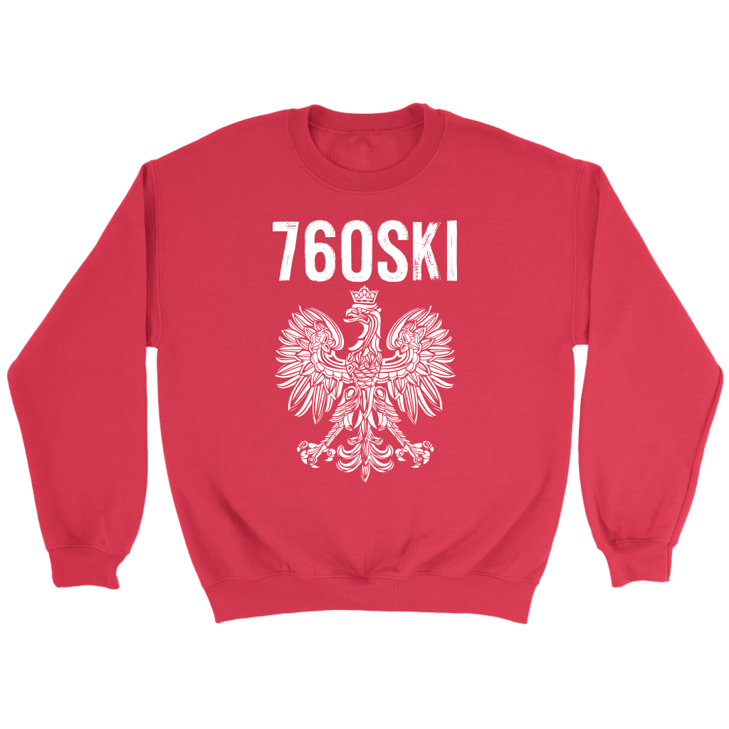 760SKI California Polish Pride T-shirt teelaunch Crewneck Sweatshirt Red S