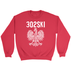 302SKI Delaware Polish Pride - Crewneck Sweatshirt / Red / S - Polish Shirt Store