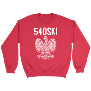 540SKI Virginia Polish Pride - Crewneck Sweatshirt / Red / S - Polish Shirt Store