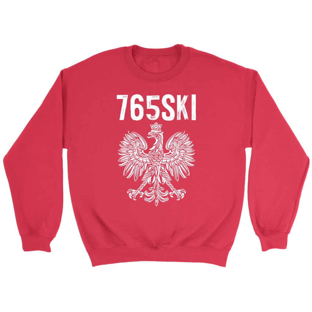 765SKI Indiana Polish Pride T-shirt teelaunch Crewneck Sweatshirt Red S