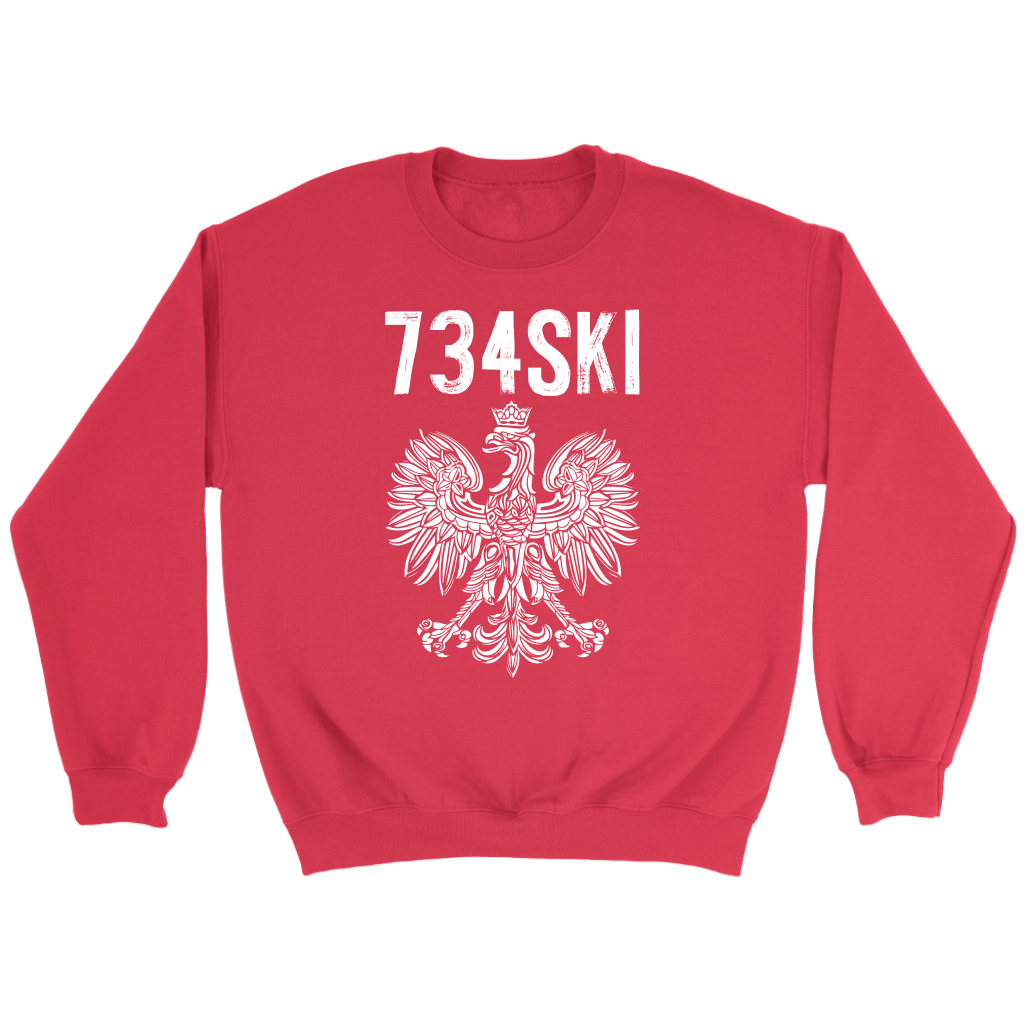 Ann Arbor Michigan Polish Pride Shirt T-shirt teelaunch Crewneck Sweatshirt Red S