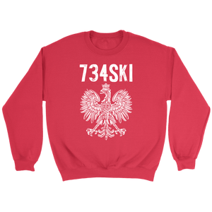 Ann Arbor Michigan Polish Pride Shirt - Crewneck Sweatshirt / Red / S - Polish Shirt Store