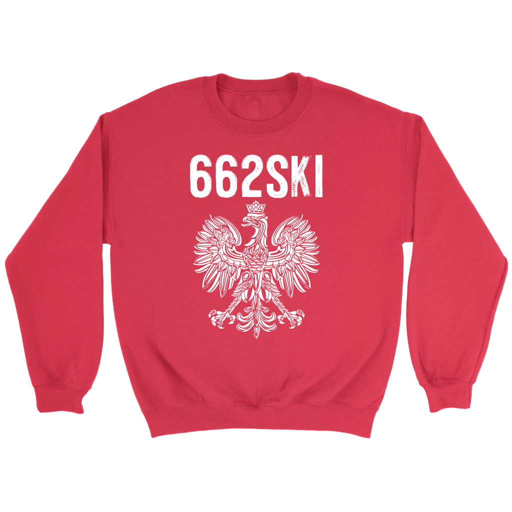 662SKI Mississippi Polish Pride T-shirt teelaunch Crewneck Sweatshirt Red S