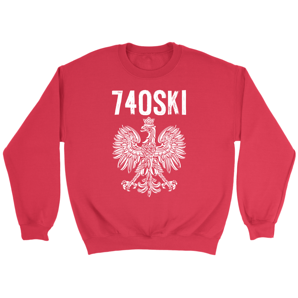 Newark Ohio - 740 Area Code T-shirt teelaunch Crewneck Sweatshirt Red S