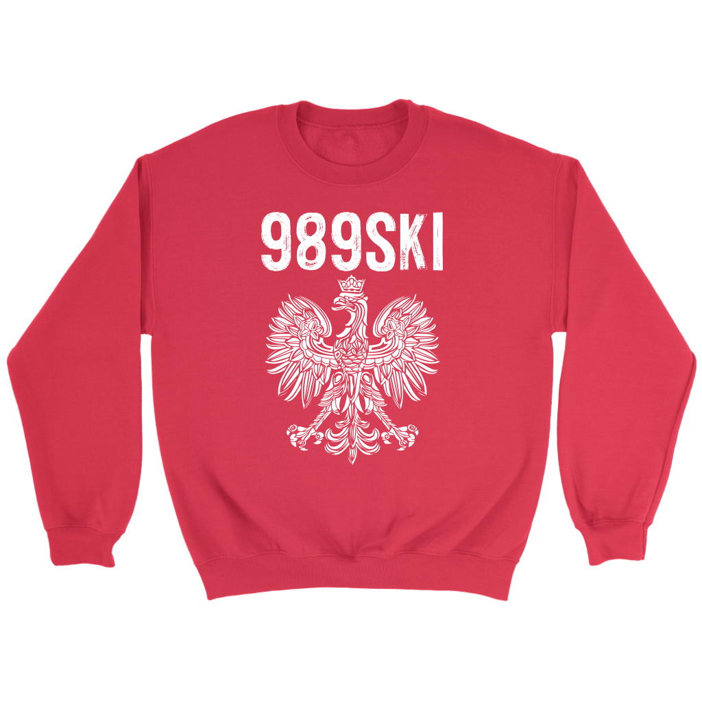 989SKI Saginaw Michigan, Polish Pride T-shirt teelaunch Crewneck Sweatshirt Red S