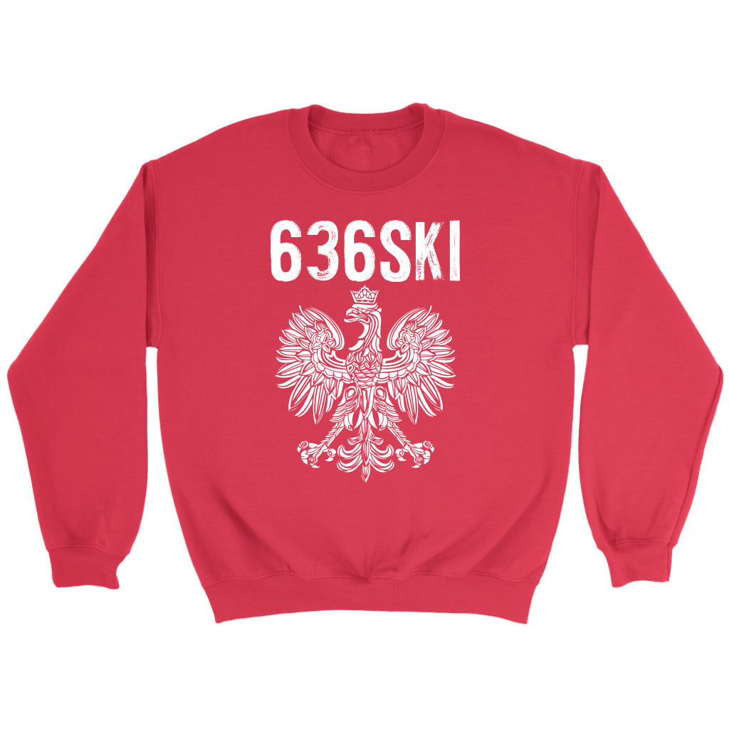 636SKI Missouri Polish Pride T-shirt teelaunch Crewneck Sweatshirt Red S