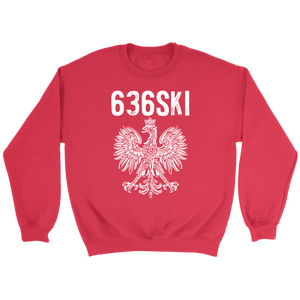 636SKI Missouri Polish Pride - Crewneck Sweatshirt / Red / S - Polish Shirt Store