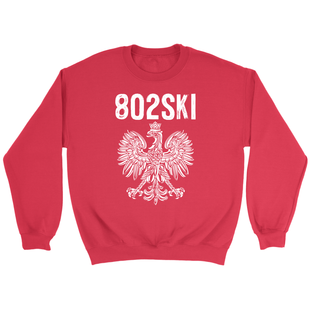 Vermont Area Code 802 T-shirt teelaunch Crewneck Sweatshirt Red S