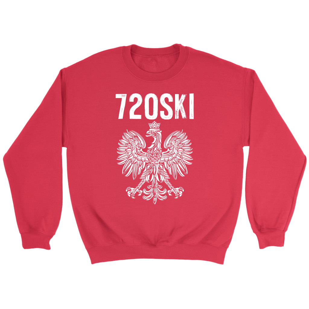 720SKI Denver Colorado Polish Pride T-shirt teelaunch Crewneck Sweatshirt Red S