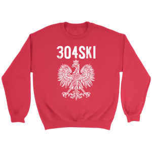 West Virginia - 304 Area Code - Crewneck Sweatshirt / Red / S - Polish Shirt Store