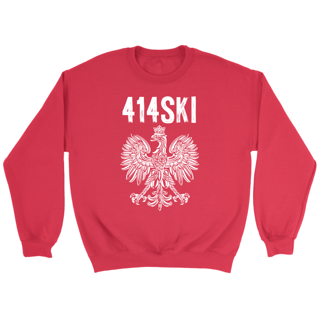 Milwaukee Wisconsin Polish American Pride T-shirt teelaunch Crewneck Sweatshirt Red S