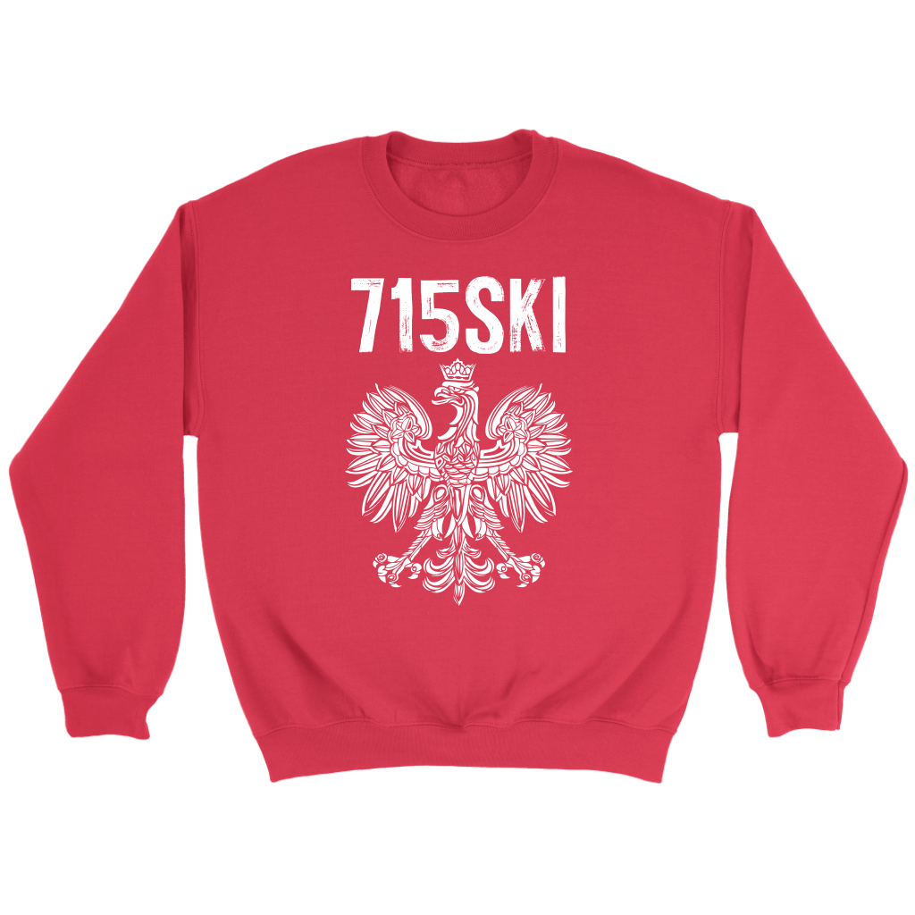 715SKI Wisconsin Polish Pride T-shirt teelaunch Crewneck Sweatshirt Red S