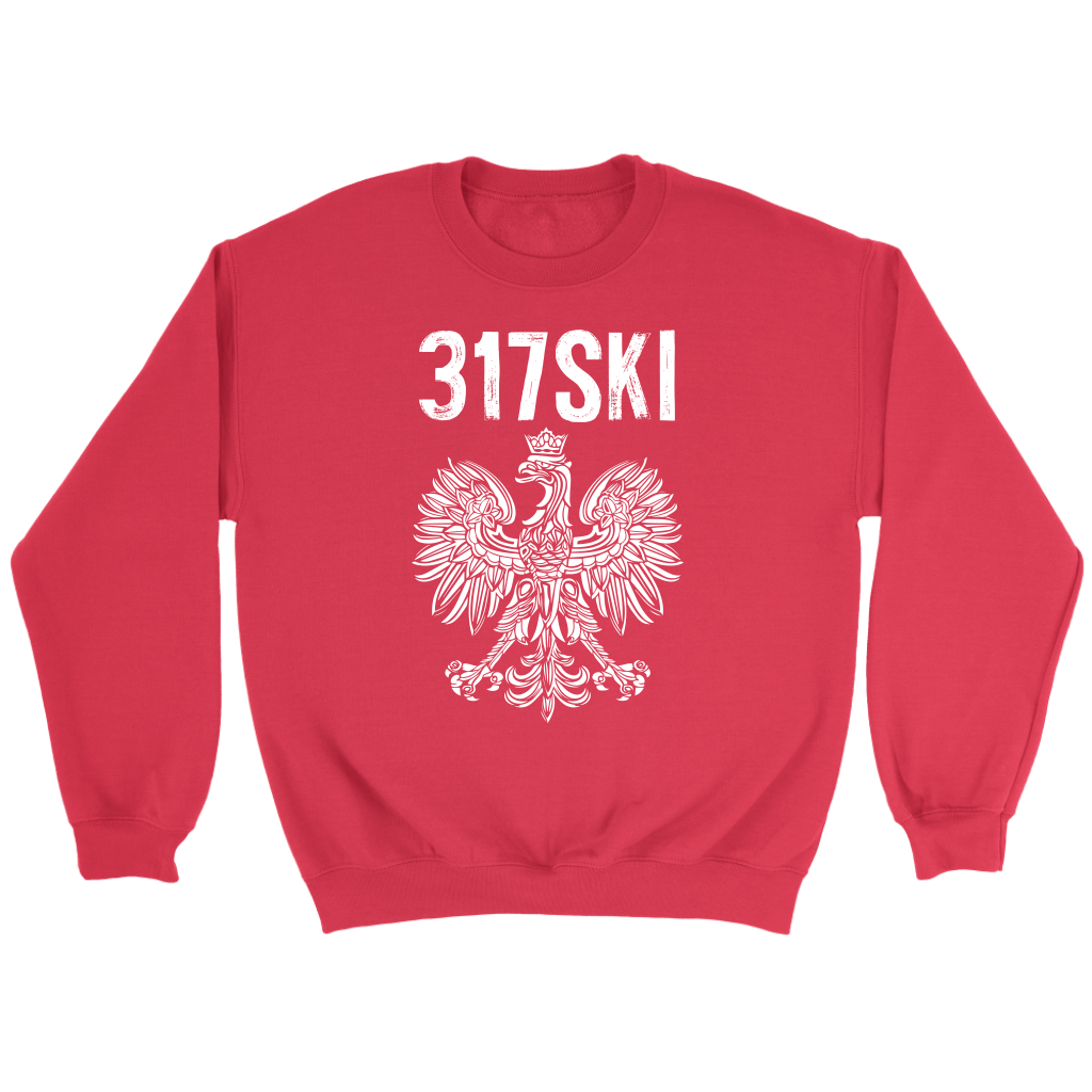 317SKI Indiana Polish Pride T-shirt teelaunch Crewneck Sweatshirt Red S