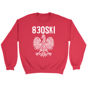 830SKI Texas, Polish Pride - Crewneck Sweatshirt / Red / S - Polish Shirt Store