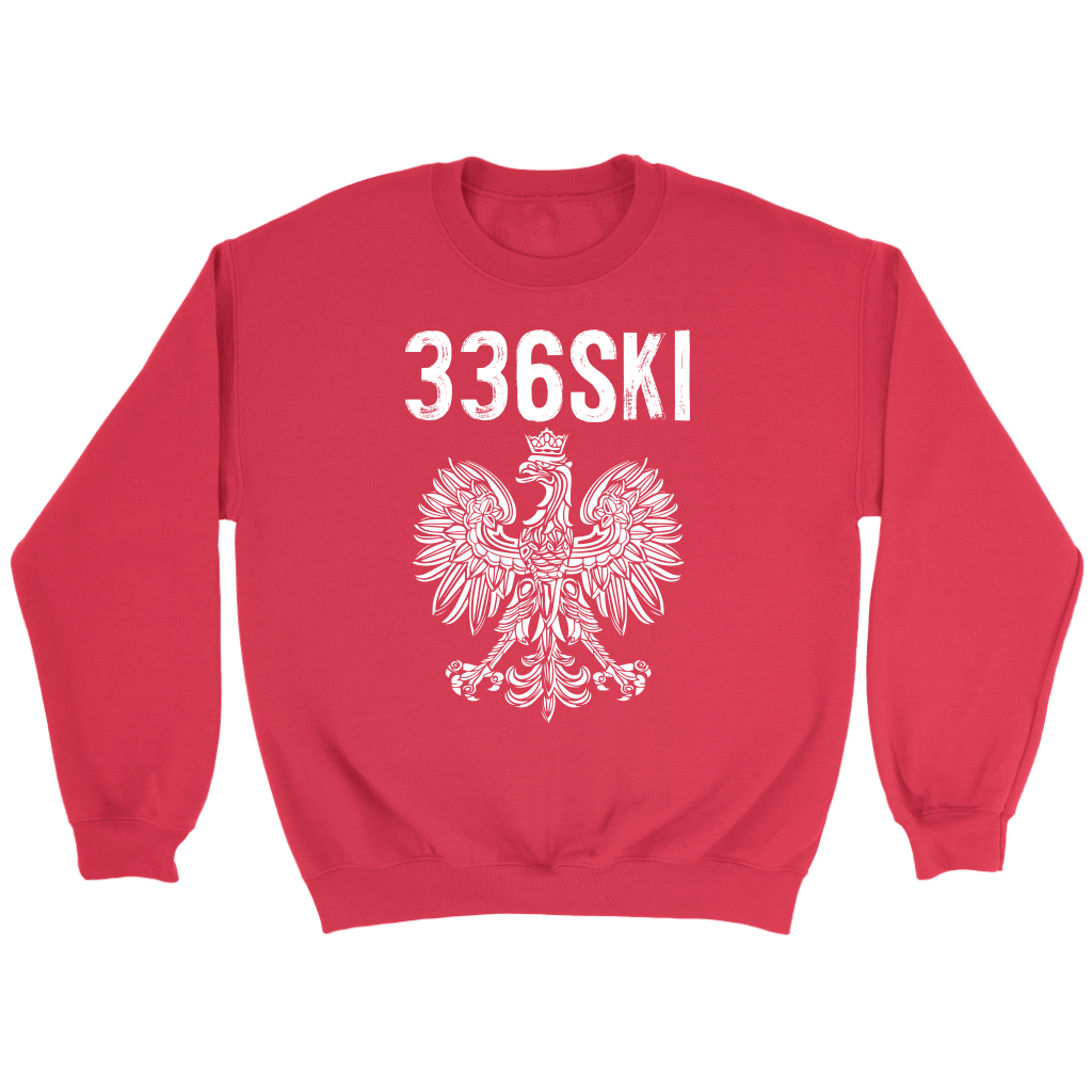 336SKI North Carolina Polish Pride T-shirt teelaunch Crewneck Sweatshirt Red S