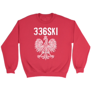 336SKI North Carolina Polish Pride - Crewneck Sweatshirt / Red / S - Polish Shirt Store