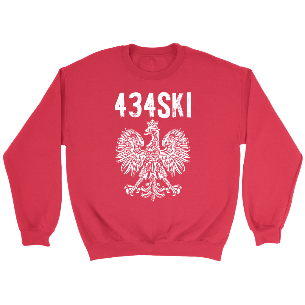 434SKI Virginia Polish Pride T-shirt teelaunch Crewneck Sweatshirt Red S