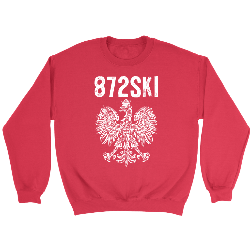 872SKI Illinois Polish Pride T-shirt teelaunch Crewneck Sweatshirt Red S