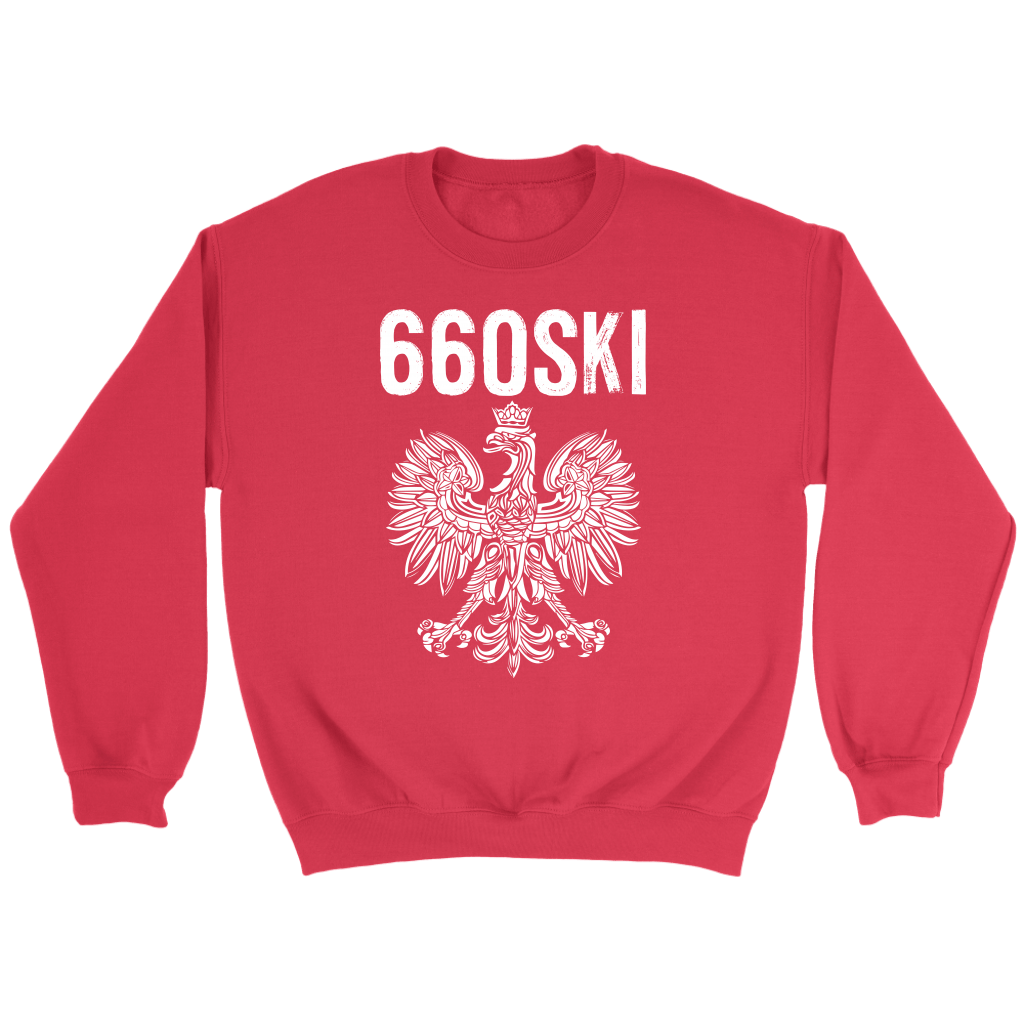 660SKI Missouri Polish Pride T-shirt teelaunch Crewneck Sweatshirt Red S
