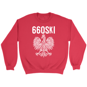660SKI Missouri Polish Pride - Crewneck Sweatshirt / Red / S - Polish Shirt Store