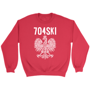 704SKI North Carolina Polish Pride - Crewneck Sweatshirt / Red / S - Polish Shirt Store