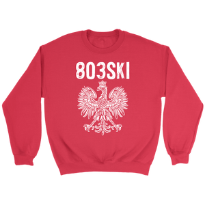 803SKI South Carolina Polish Pride - Crewneck Sweatshirt / Red / S - Polish Shirt Store