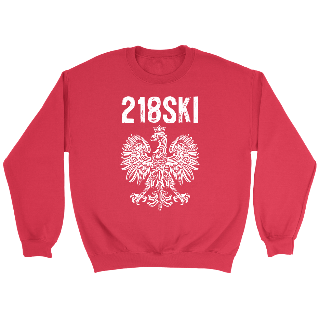 Minnesota - 218 Area Code - 218SKI T-shirt teelaunch Crewneck Sweatshirt Red S