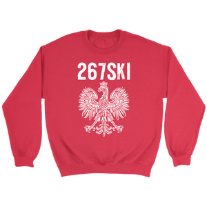 Philadelphia Pennsylvania Polish Pride - Crewneck Sweatshirt / Red / S - Polish Shirt Store